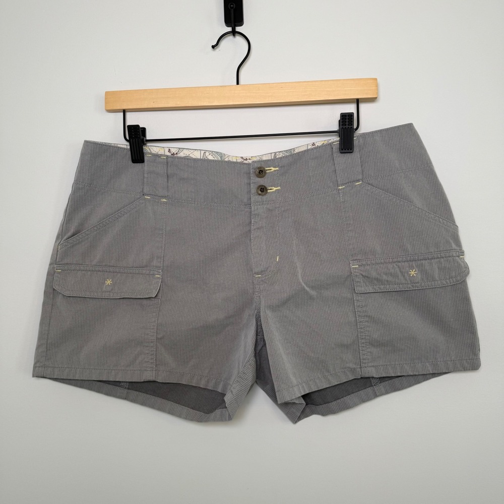 Horny Toad Women's Micro Striped Casual Hiking Trail Outdoor Camping Shorts 10